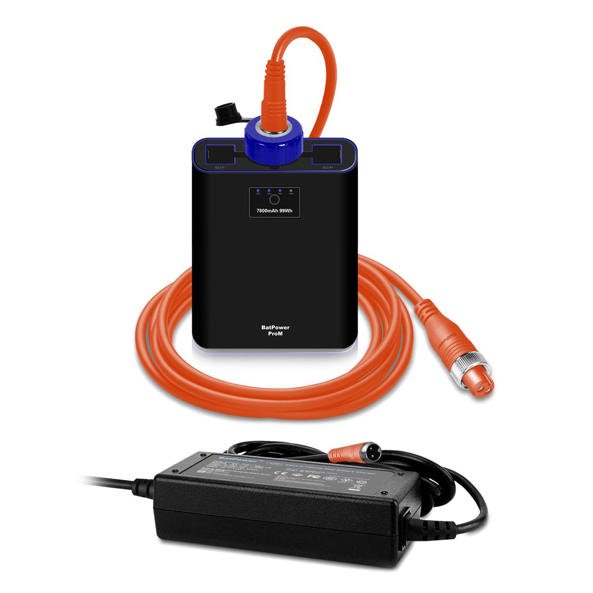 BatPower ProM 7,800 mAh with cord and charger