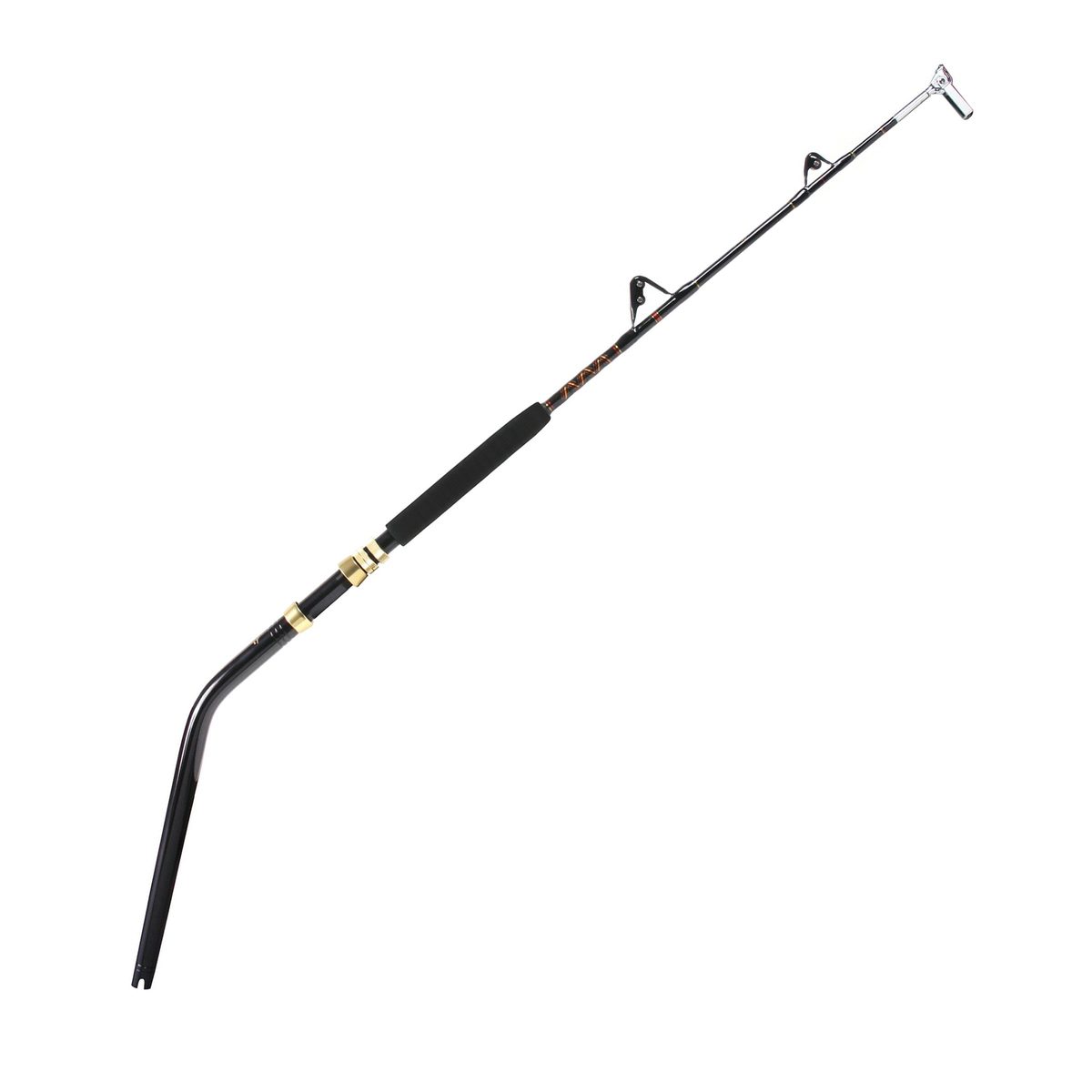 Star Rods B80DDHC Handcrafted Deep Drop rod with Aftco wind-on guides and swivel roller top