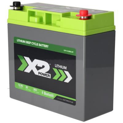 Морская литиевая батарея X2Power 12 В 30 Ач, альтернативный вид.