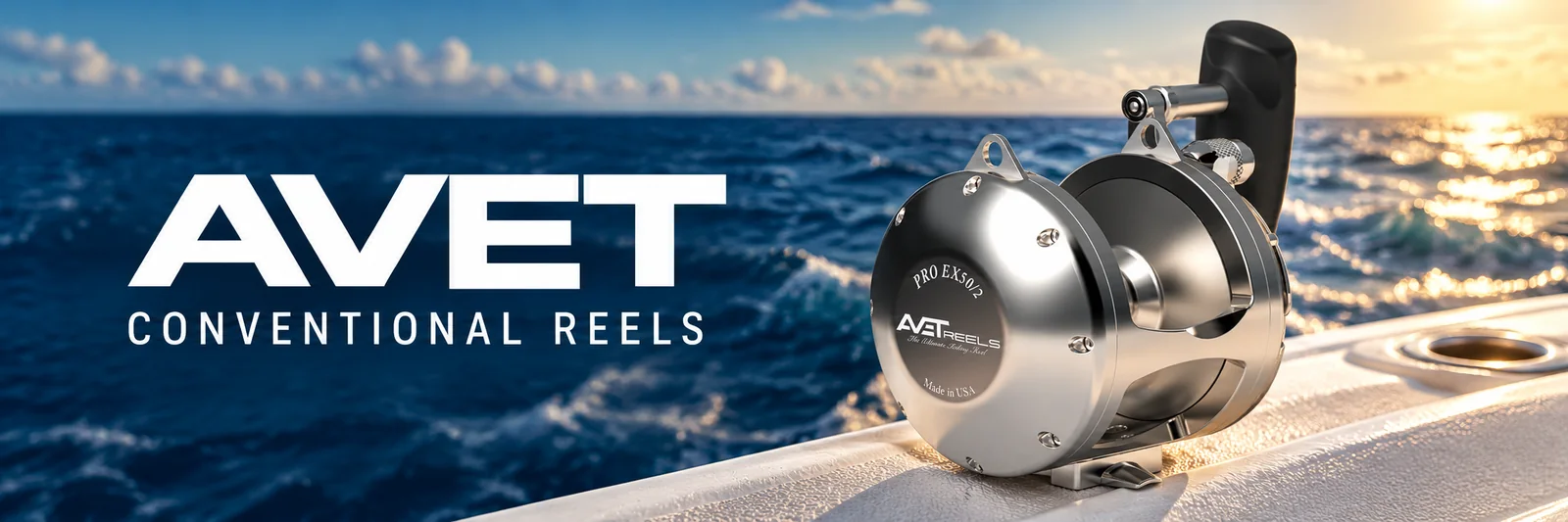 AVET Conventional Reels banner