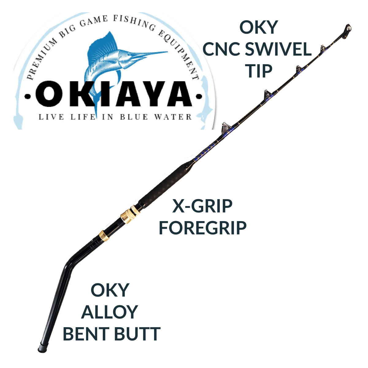 OKIAYA Blueline 5′6″ — 50–80 lb