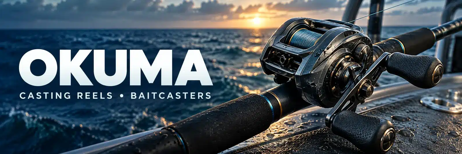 Okuma casting reels directory — illustrative baitcasting reel
