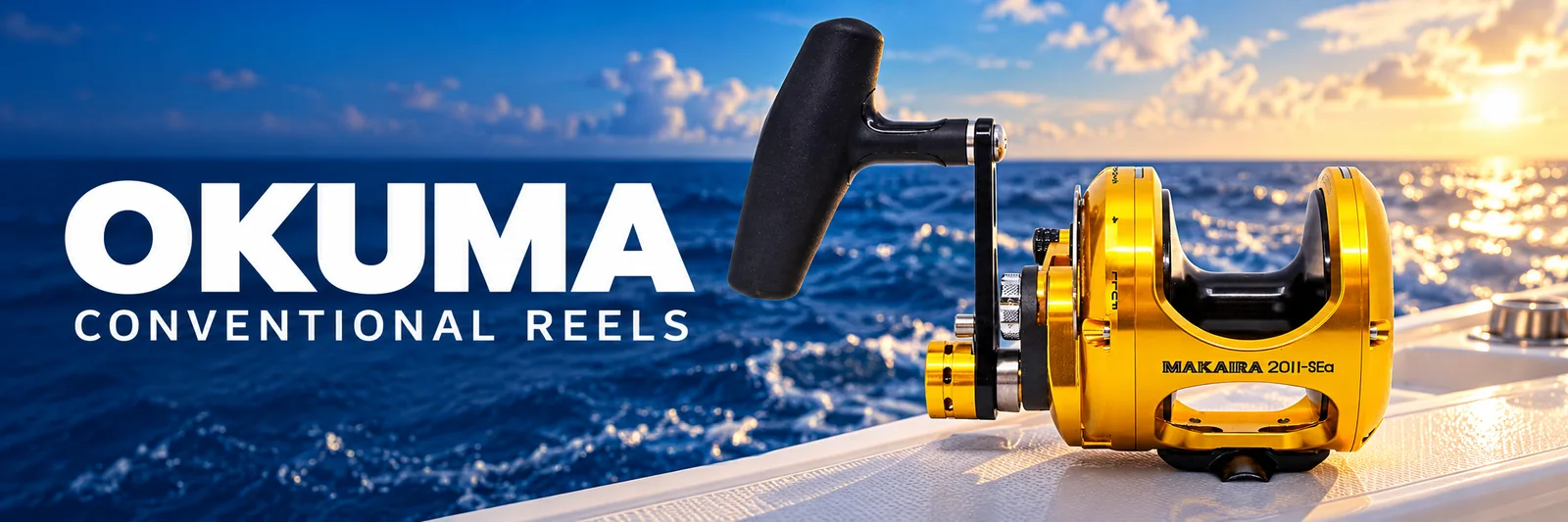 OKUMA Conventional Reels banner