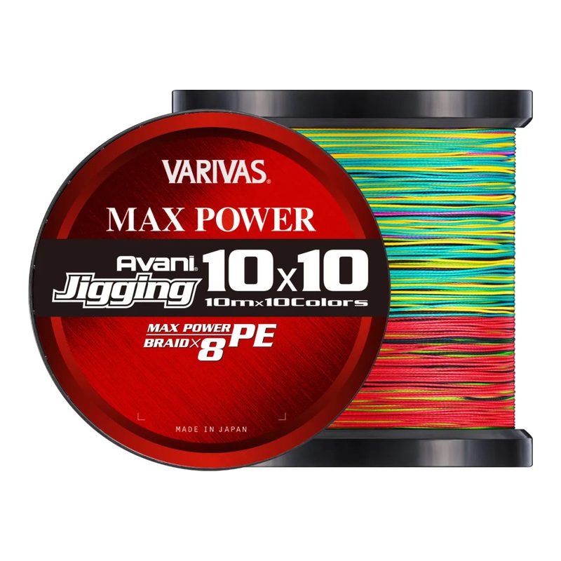 Varivas Avani Jigging 10×10, 1,200 m — bulk spool