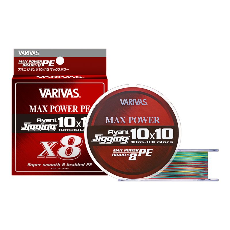 Varivas Avani Jigging 10×10 Max Power PE X8 — braided line